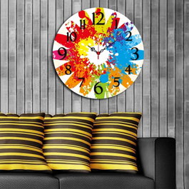 Wallity Reloj Decorativo Ms-05 Multicolor